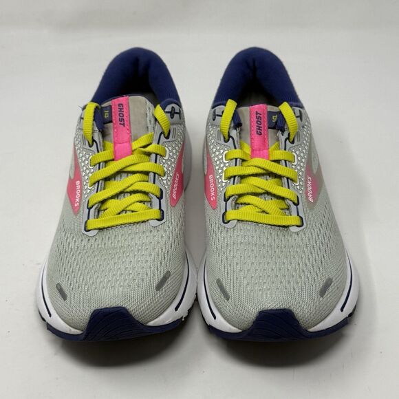 Brooks Ghost 14 Shoes Womens 6 Gray Pink Running Walking Lightweight Sneakers - Picture 5 of 16